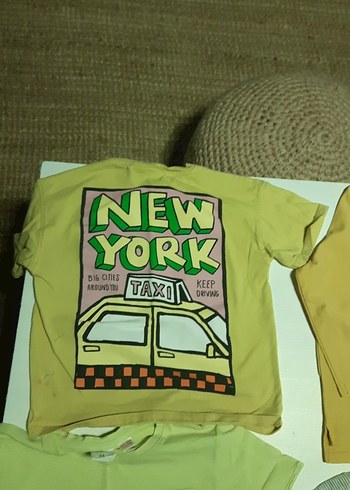 5 adet zara marka Erkek Çocuk Sarı Pamuk Tişörtler tanesi 65tl - Görsel 7