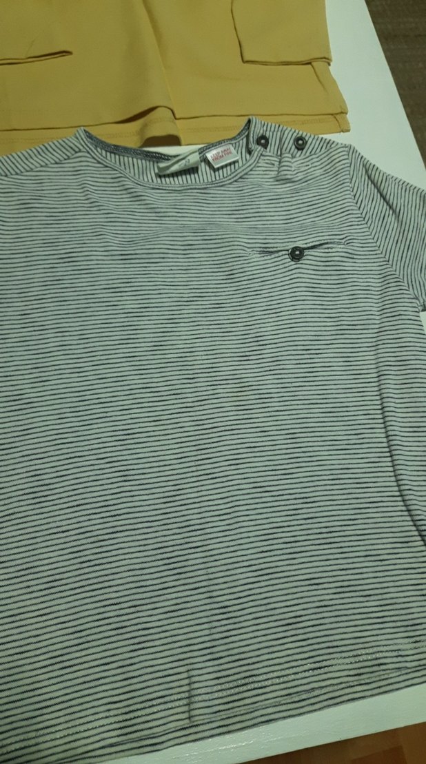 5 adet zara marka Erkek Çocuk Sarı Pamuk Tişörtler tanesi 65tl - Görsel 5