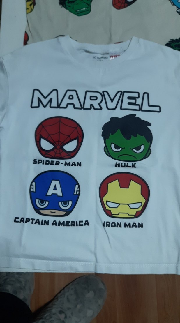 4 adet lcw Marvel Baskılı Renkli Erkek Çocuk Tişörtleri tane 90t - Görsel 2