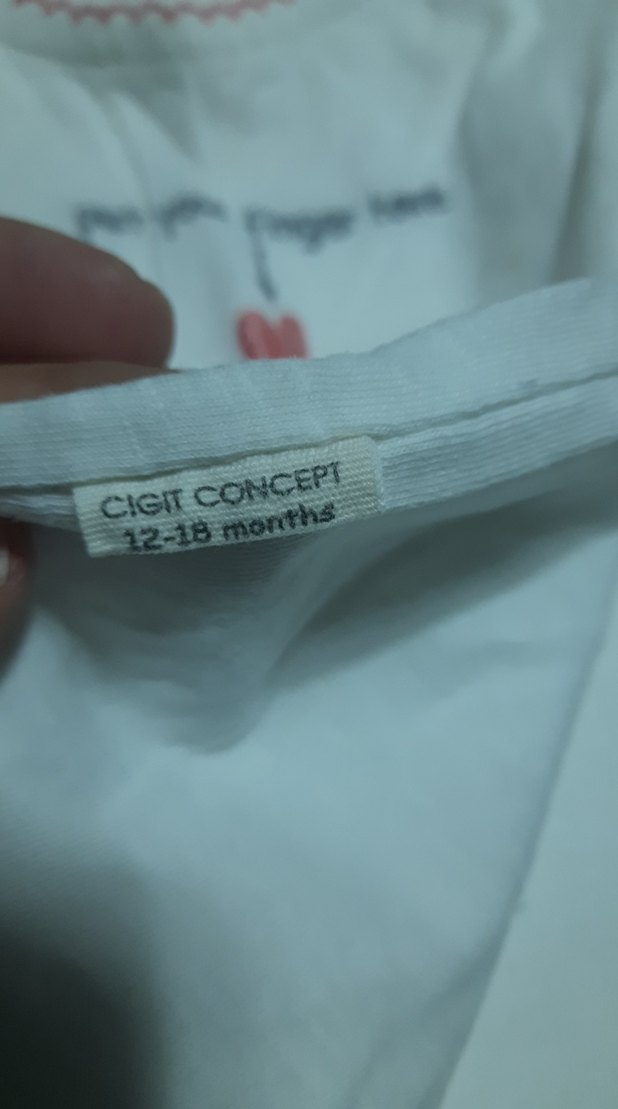 4adet tişort tanesi 75 Kız Çocuk Gri Uzun Kollu Simli Sweatshirt - Görsel 4