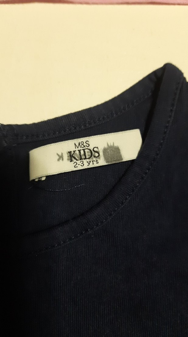 4adet tişort tanesi 75 Kız Çocuk Gri Uzun Kollu Simli Sweatshirt - Görsel 2