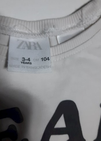 zara marka 2 tşortKız Çocuk Uzun Kollu Baskılı Tişört tane 90 - Görsel 6