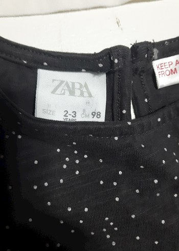 zara marka 2 tşortKız Çocuk Uzun Kollu Baskılı Tişört tane 90 - Görsel 4