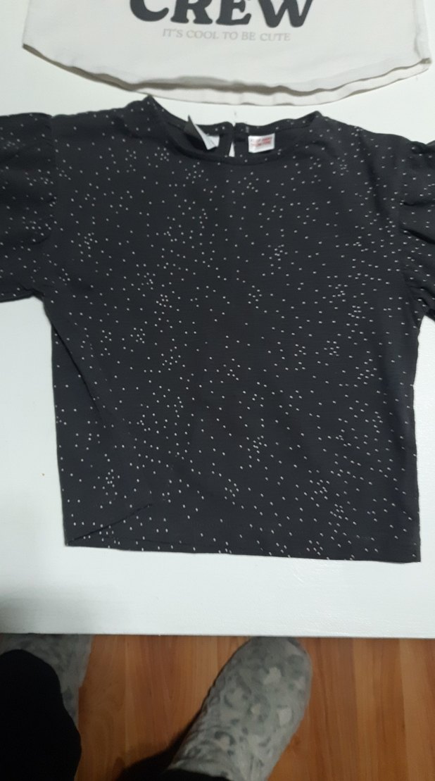 zara marka 2 tşortKız Çocuk Uzun Kollu Baskılı Tişört tane 90 - Görsel 2