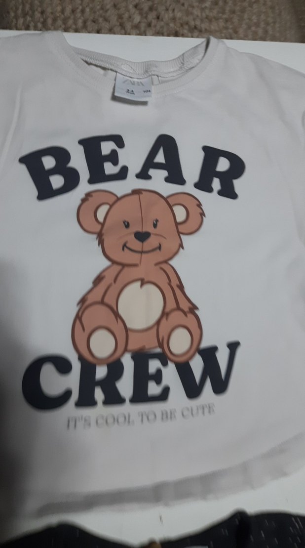 zara marka 2 tşortKız Çocuk Uzun Kollu Baskılı Tişört tane 90 - Görsel 5