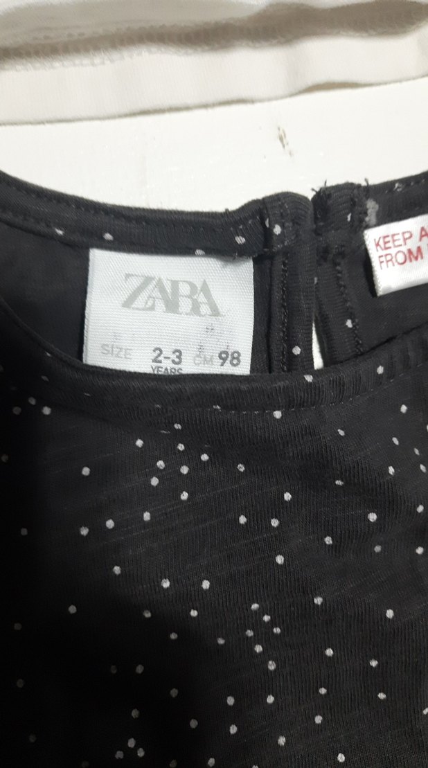 zara marka 2 tşortKız Çocuk Uzun Kollu Baskılı Tişört tane 90 - Görsel 4