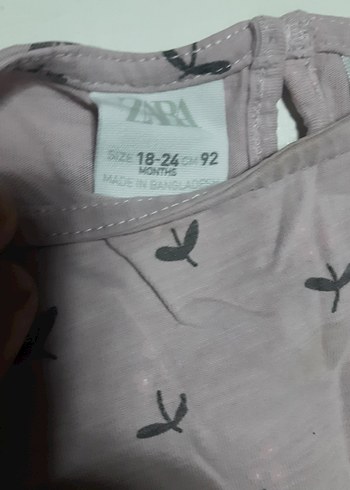 4 adet zara toz pembe Baskılı Uzun Kollu Kız Tişörtü tane 80 tl - Görsel 4