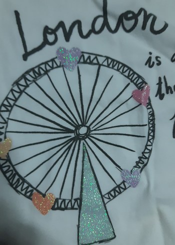 4 adet zara toz pembe Baskılı Uzun Kollu Kız Tişörtü tane 80 tl - Görsel 15