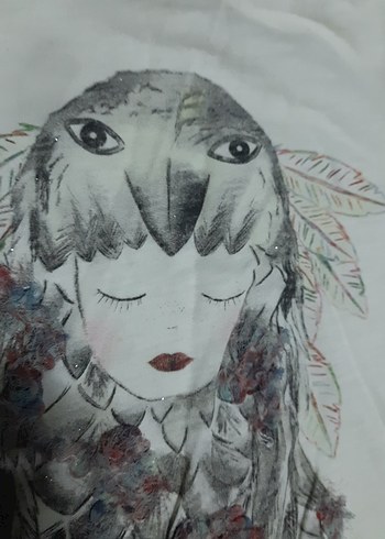 4 adet zara toz pembe Baskılı Uzun Kollu Kız Tişörtü tane 80 tl - Görsel 8