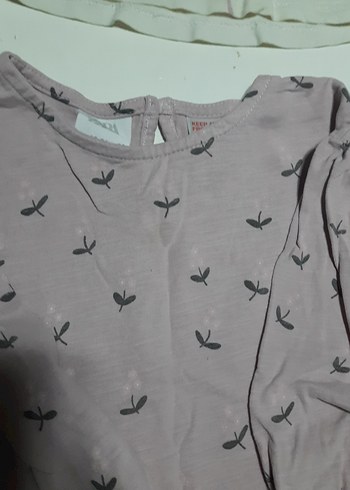 4 adet zara toz pembe Baskılı Uzun Kollu Kız Tişörtü tane 80 tl - Görsel 5