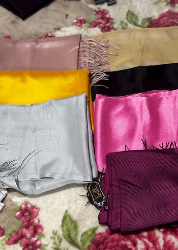 Püsküllü Renkli Kadın İpek Şal Adet 50 Tldir 350 tl ye hepsi - Görsel 2