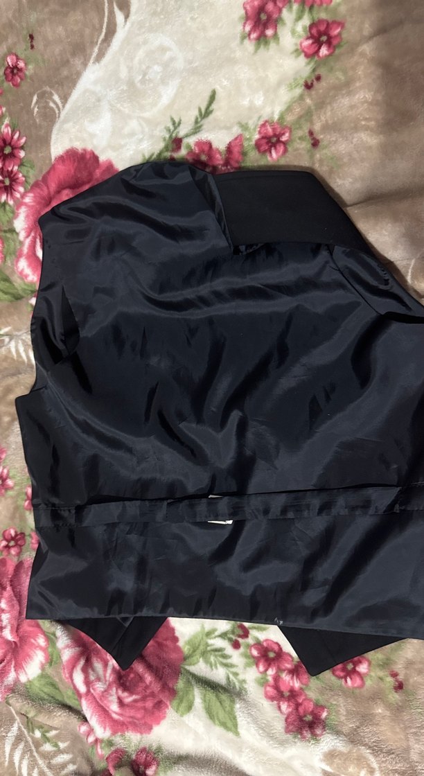 Düğmeli Siyah Erkek Yelek - Görsel 3