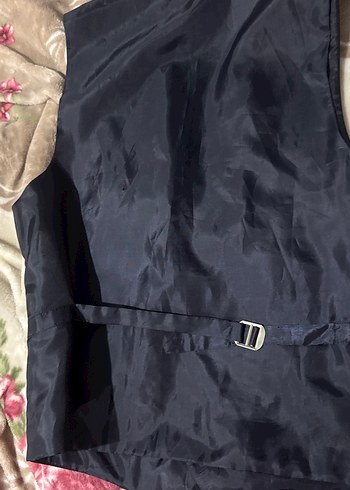 Lacivert Düğmeli Erkek Yelek - Görsel 6