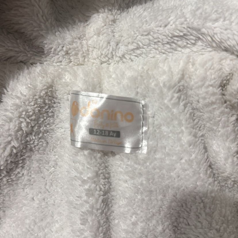 Erkek Çocuk Mavi Kapüşonlu Kürklü Ceket - Görsel 3