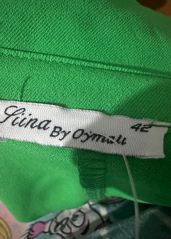 Yeşil İpek Görünümlü İşlemeli Kadın Takım - Görsel 6