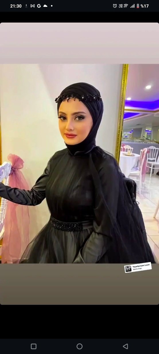 Uzun Siyah Gotik Kadın Abiye Elbise S M uyumlu - Görsel 2