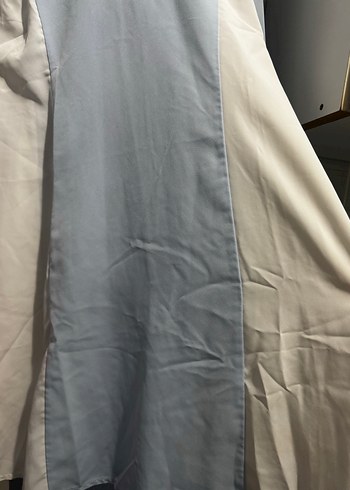 Uzun Kollu Mavi Beyaz Kadın Elbise tunik - Görsel 6