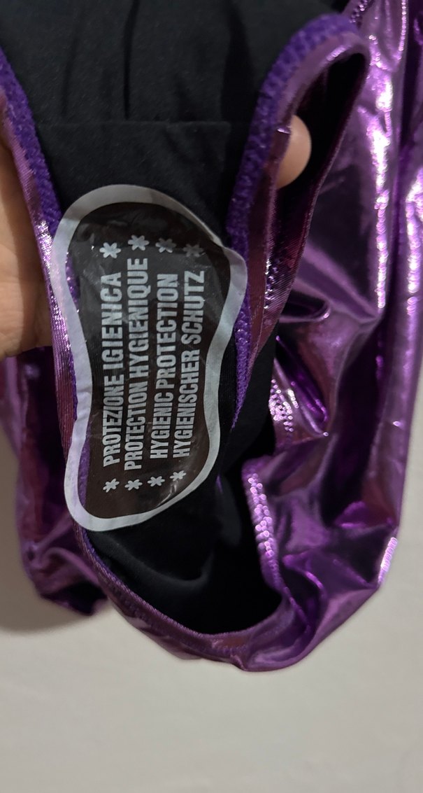 Parlak Mor Askılı Drapeli Mayo - Görsel 3