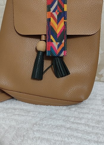 Renkli Bohem Kadın Anahtarlık Püsküllü - Görsel 2