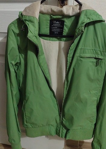 Yeşil Fermuarlı Kadın Ceket - Görsel 3