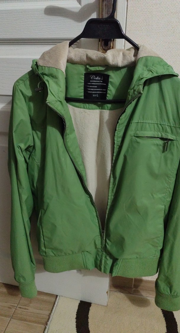 Yeşil Fermuarlı Kadın Ceket - Görsel 3