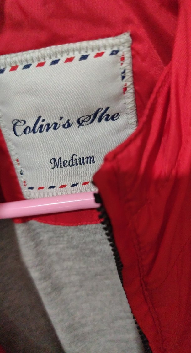 Kadın Kırmızı Fermuarlı yağmurluk - Görsel 2