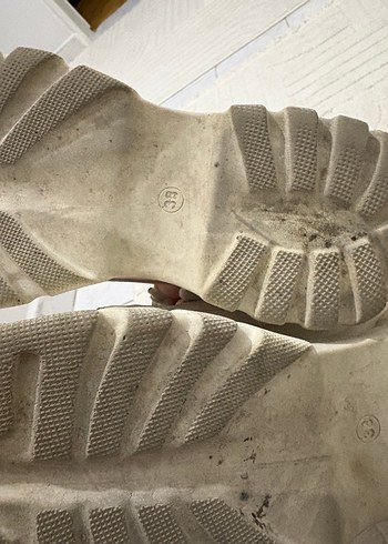 Beyaz spor yüksek topuklu spor ayakkabı gelin ayakkabısı - Görsel 4