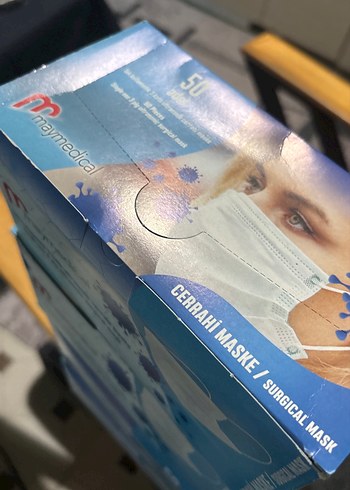 Maymedical 3 Katlı Cerrahi Maske 12 kutu - Görsel 2