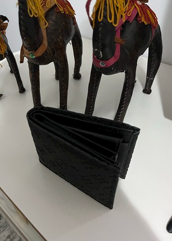 Yılan Desenli Siyah Erkek Cüzdan - Görsel 2