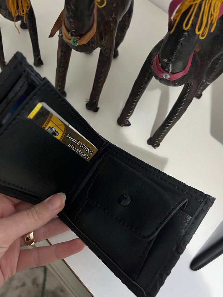 Yılan Desenli Siyah Erkek Cüzdan - Görsel 5