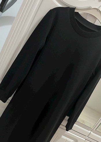 Siyah Uzun Kollu Kadın Triko tunik - Görsel 4