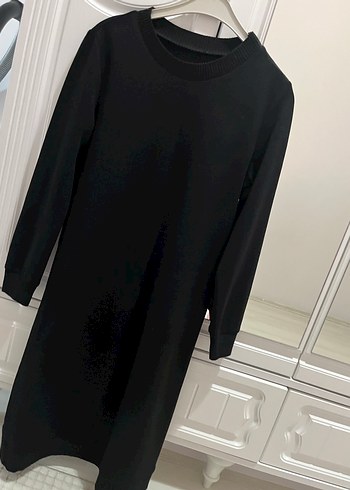 Siyah Uzun Kollu Kadın Triko tunik - Görsel 2