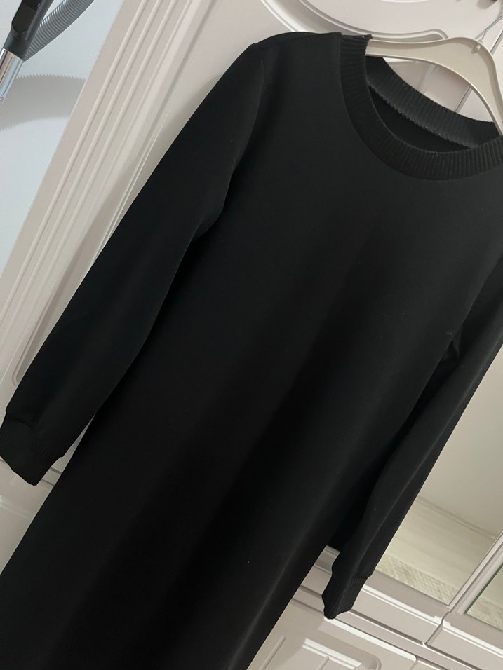 Siyah Uzun Kollu Kadın Triko tunik - Görsel 4