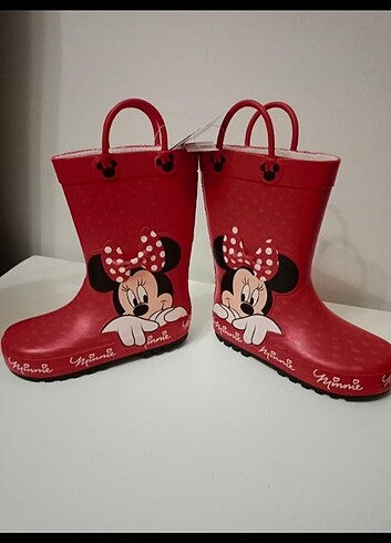 26 Beden kırmızı Renk Next minnie mouse yağmur çizmesi