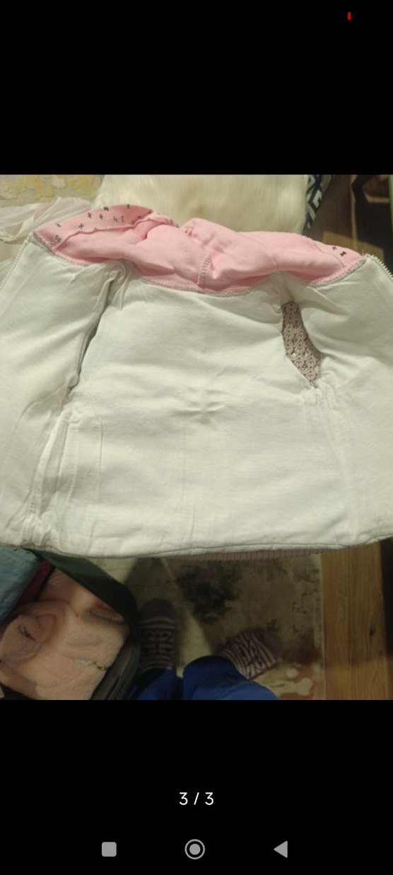 Kız Çocuk Gri Kapüşonlu şişme yelek - Görsel 3