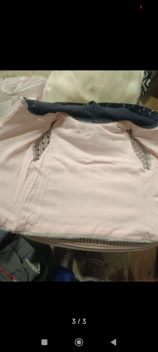 Kız Çocuk Gri Nakışlı şişme yelek - Görsel 3