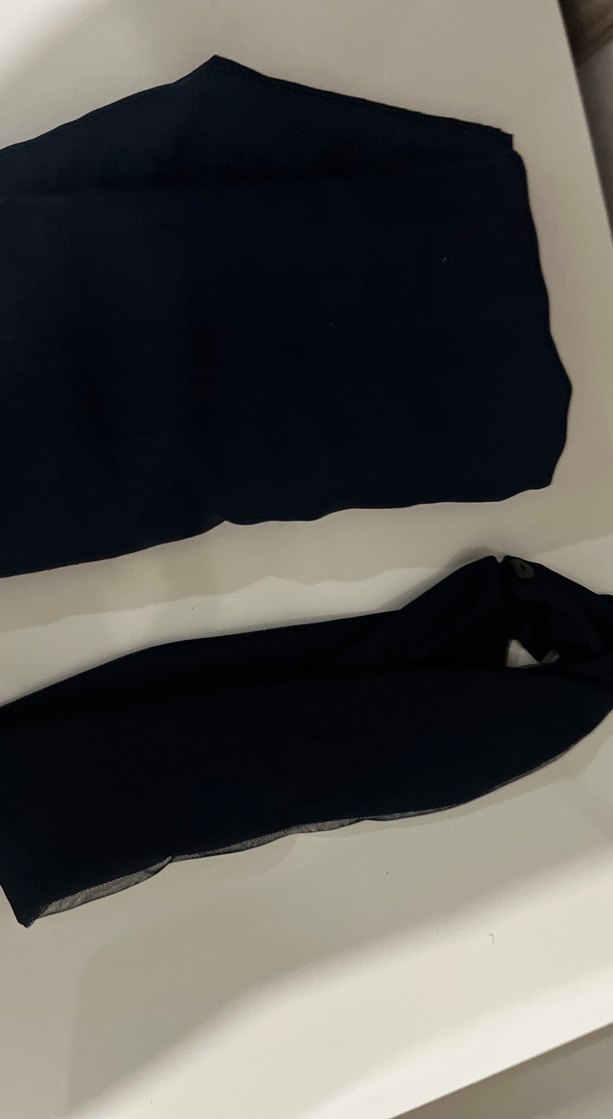 Uzun lacivert Piliseli Gotik Kadın Elbise - Görsel 4