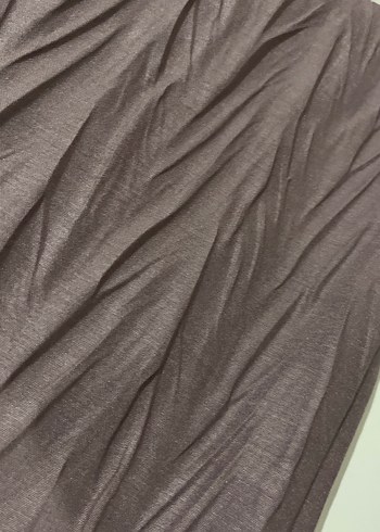 Gül kurusu Renkli Pileli Keten Kadın Şal - Görsel 2