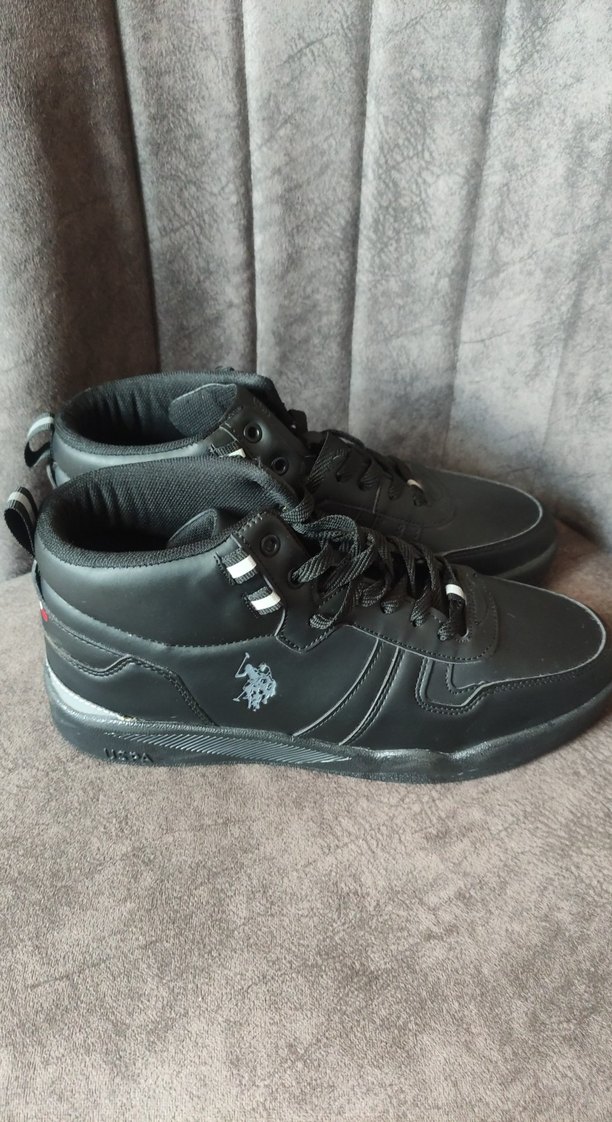 Siyah Erkek Spor Ayakkabı Bağcıkları Polo - Görsel 2