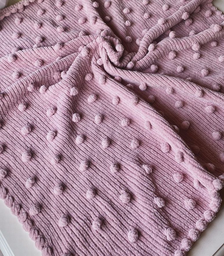 Örgü Desenli Çocuk Battaniyesi - Görsel 2