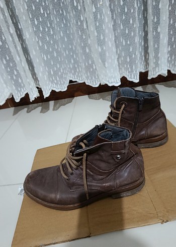 Antik Kahverengi Deri Erkek Botu (41) - Görsel 4