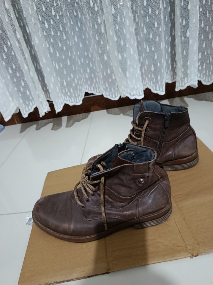 Antik Kahverengi Deri Erkek Botu (41) - Görsel 4