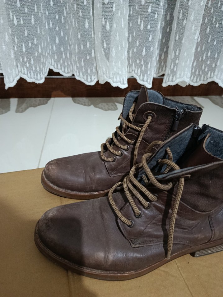 Antik Kahverengi Deri Erkek Botu (41) - Görsel 5
