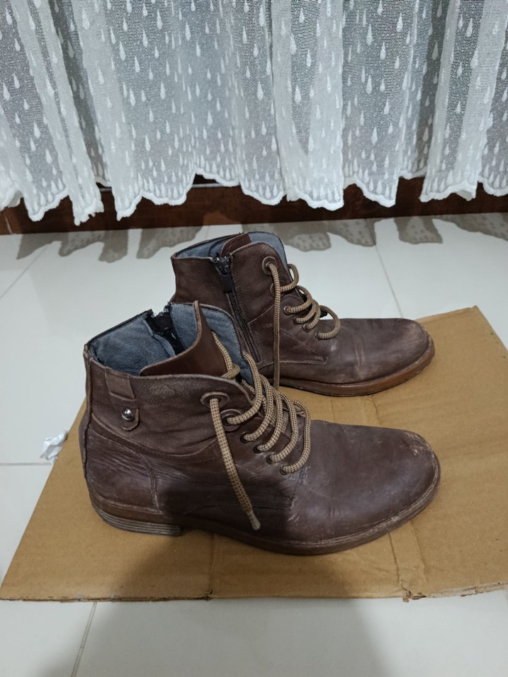 Antik Kahverengi Deri Erkek Botu (41) - Görsel 2