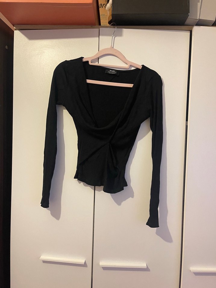 Ön tarafı çarpraz uzun kolllu - Görsel 3