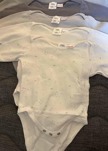 Zara Gri Erkek Bebek Kısa Kollu Body - Görsel 2