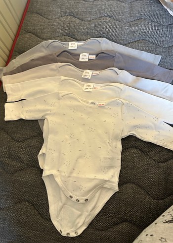 Zara Gri Erkek Bebek Kısa Kollu Body - Görsel 3