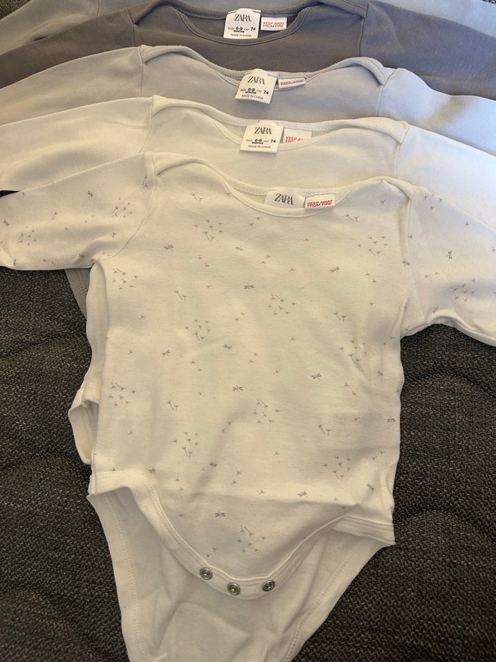 Zara Gri Erkek Bebek Kısa Kollu Body - Görsel 2