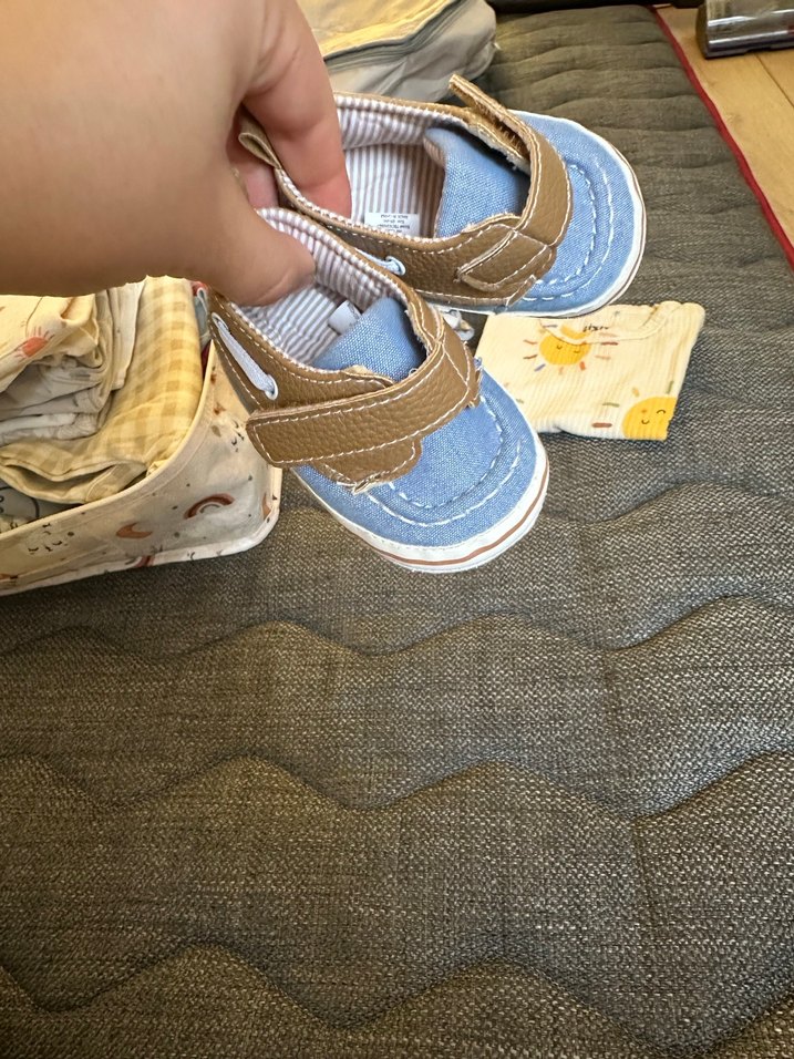 Erkek Bebek İlk Adım Ayakkabısı Velcro - Görsel 3