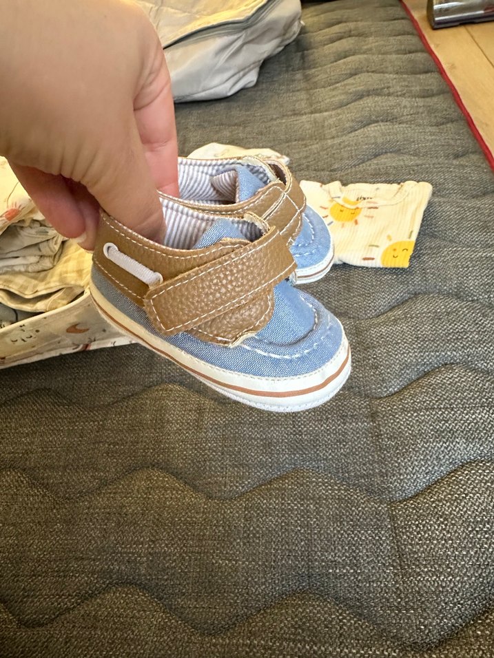 Erkek Bebek İlk Adım Ayakkabısı Velcro - Görsel 4